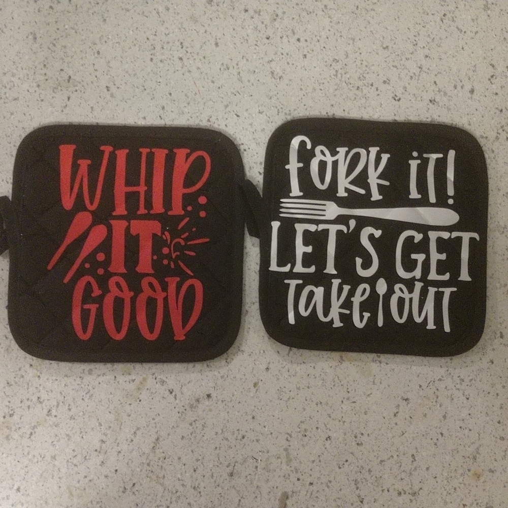 CUSTOM design oven mitts